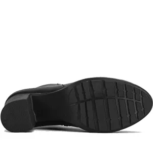 نیم بوت چرم طبیعی زنانه مونو mono مدل J0096 مشکی 38