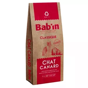 غذای خشک کلاسیک بابین گربه بالغ طعم اردک babin