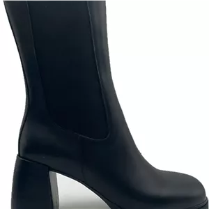 کفش نیم بوت چرم طبیعی زنانه مونو mono مدل J0156 مشکی 40