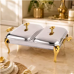 سوفله خوری دوقلو سافینوکس مدل الماس کد KD707 نقره ای