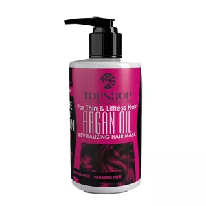 ماسک مو با آبکشی تاپ شاپ مو نازک و ضعیف آرگان 250ml
