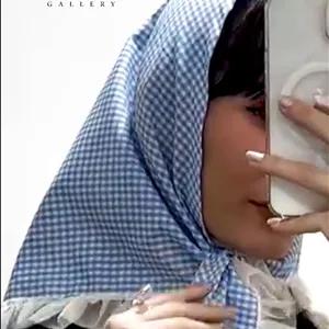 اسکارف زنانه مدل  شطرنجی توری باکیفیت بالا