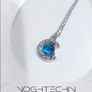 گردنبند زنانه برند فشن مدل کهکشان آبی با کیفیت بالا