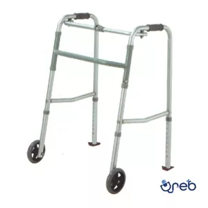 واکر تاشو آلومینیومی چرخ دار قابل تنظیم