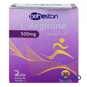 قرص ال آرژنین 500 میلی گرم ریچ فورمولا بهستان 30 عددی