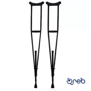 عصا زیر بغل گالوانیزه وکتور رنگ استاتیتک (یک جفت)