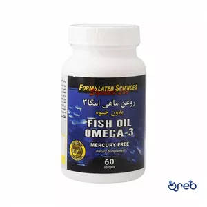 کپسول روغن ماهی امگا 3 فرمولیتد ساینسز بدون جیوه 60 عددی