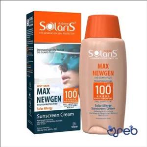 کرم ضد آفتاب آردن مکس نیوژن با SPF 100مناسب  پوست های حساس رنگی بژ طبیعی حجم 100 میلی لیتر