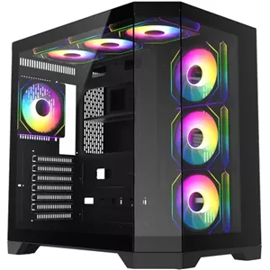 کیس کامپیوتر گیم‌ مکس Hype-A ARGB Mid Tower مشکی