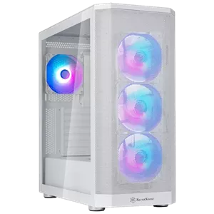 کیس کامپیوتر سیلوراستون مدل FARA 514X Mid Tower سفید