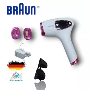 دستگاه لیزر خانگی صورت و بدن براون آلمان با شات یخی BRAUN GERMANY