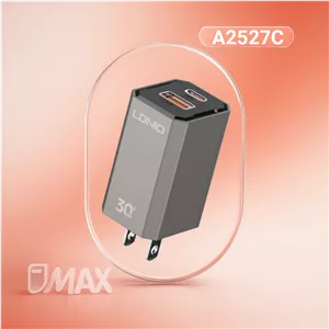 شارژر دیواری 30 وات الدینیو مدل مدل A2527C به همراه کابل USB-C