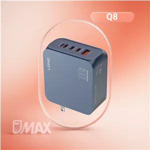 شارژر دیواری 100 وات الدینیو مدل LDNIO Q8 به همراه کابل دو سر تایپسی