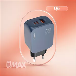 شارژر دیواری 45 وات الدینیو مدل LDNIO Q6 به همراه کابل دو سر تایپسی