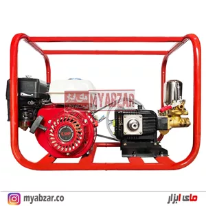 سمپاش زنبه ای موتور طرح هوندا 6.5 با پمپ 45 بار مشکی طرح رینو