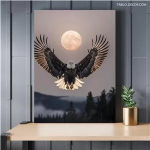 تابلو عقاب با بال های عظیم Eagle with huge wings