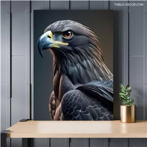 تابلو عقاب سیاه رنگ Black eagle