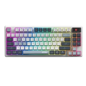 کیبورد گیمینگ بی سیم ام اس آی مدل Msi Forge GK600 TKL Sky