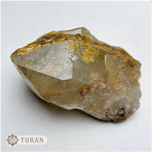 سنگ راف بلور کوارتز هماتوئیدی شفاف کلکسیونی 437 گرم