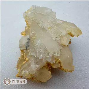 کلاستر کوارتز شفاف با همرشدی دولومیت 74 گرم