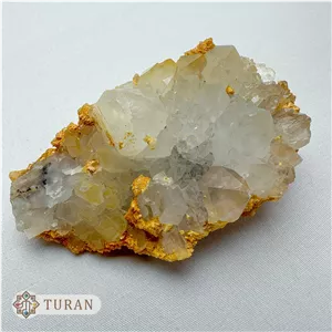 کلاستر کوارتز طبیعی با همرشدی دولومیت کلکسیونی 90 گرم