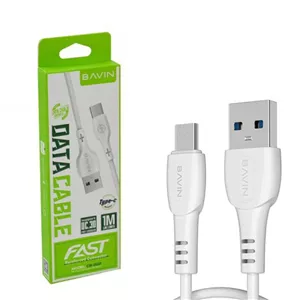 کابل فست شارژ تایپ سی (Type-C) طول 1 متر برند باوین (BAVIN) مدل CB-222