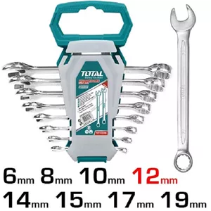 آچار یکسر تخت و یکسر رینگی توتال مدل THT102286 مجموعه  8 عددی