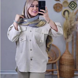 مانتو شانتون جیب صلیبی کیفیت تضمینی ✅❤️😍8218سارین
