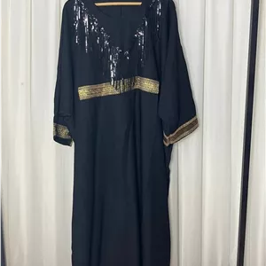 مانتو عبایی عسل با رنگ مشکی 💯🎀۷۶۰۲۶ شهرزاد