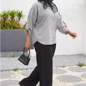 شومیز مانتویی لنین زارا نگین تنخور زیبا و شیک 🎀❤️کد502 شانی