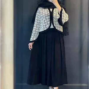 کت دامن چین چیلا تنخور زیبا و شیک ❤️🥰کد20786 ماه بانو