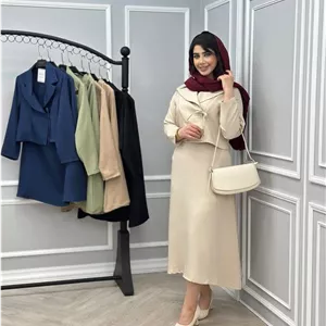 کت دامن رها تنخور زیبا و خاص در رنگ بندی شیک 🎀❤️کد11832 ماه بانو