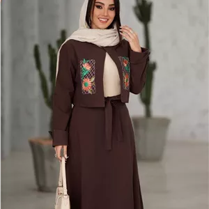 ست کت و دامن گلدوزی آنیل 🌿 با رنگبندی و کیفیت عالی ✅ساری2090۲