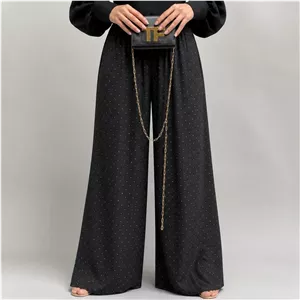 شلوار بگ فول نگین🌿 با پارچه ی شانتون درجه یک ✅الیش15901