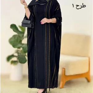 عبا نگین کرپ ژاکارد با کیفیت 💞🛍💯۳۰۰۰ نفیس