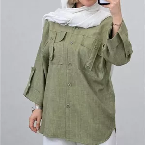 مانتو جیب صلیبی راه راه دیپلمات جنس درجه یک😍👌🏻کد 21475 سارین