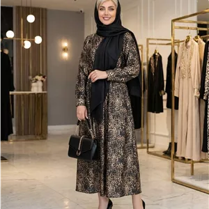 پیراهن یقه چین پلنگی ساتن  گرم بالا اعلا تکرنگ 🤩🤩کد۲۲۴۰۵ دلتا