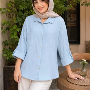 شومیز آیدا سوپر آیوا درجه یک در رنگبندی 😍 😍 کد ۲۳۶۵۱  فاروین