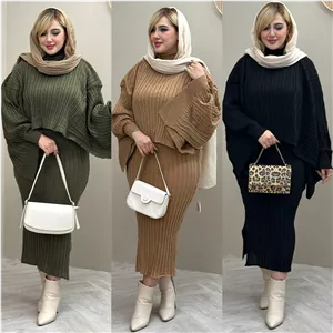 ست سارافون و شنل نویان 🌿 با کیفیت عالی ✅ الیش3662