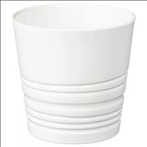 گلدان سفيد 12سانتی ایکیا مدل MUSKOT