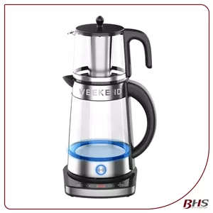 چای ساز دیجیتال شیشه‌ای ویکند مدل WKTM-220 G