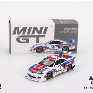ماکت ۱:۶۴ نیسان Nissan LB-Super Silhouette S15 SILVIA GARASIDRIFT x LBWK 2025 ,Mini GT کد 1022