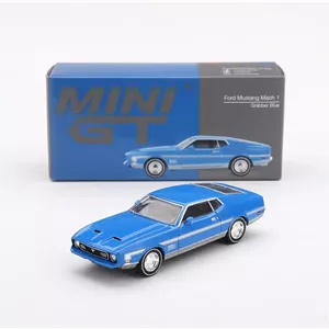 ماکت ۱:۶۴ فورد Ford Mustang Mach 1 Grabber Blue ,Mini GT کد 1138