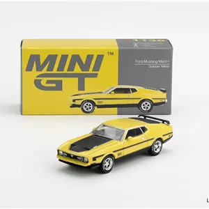 ماکت ۱:۶۴ فورد Ford Mustang Mach1 Grabber Yellow ,Mini GT کد 1139