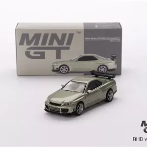 ماکت ۱:۶۴ نیسان Nissan Skyline GT-R (R34) Tommykaira R-z Millenium Jade ,Mini GT کد 697