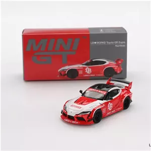 ماکت ۱:۶۴ تویوتا LB★WORKS Toyota GR Supra Red ,Mini GT کد 1103