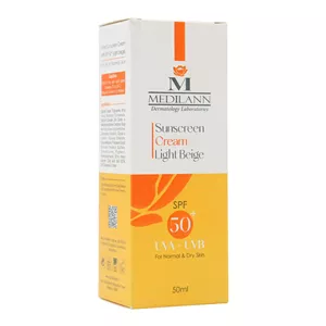 کرم ضد آفتاب رنگی پوست خشک مدیلن SPF 50