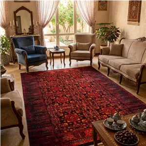 فرش نقش کهن کلکسیون هرمس کد 6001 سرمه ای (ارسال رایگان)