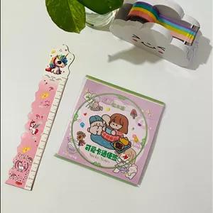 نوت پد (برگه یادداشت) جلد طلقی شفاف طرح دختر