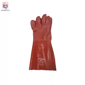 دستکش ضد اسید قرمز ساق بلند برند نیترکس (NITREX)